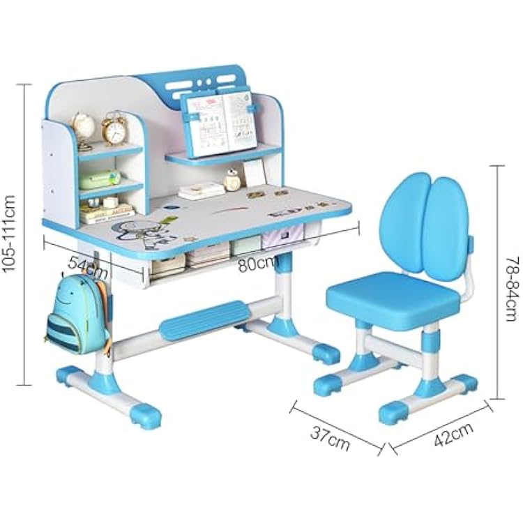 家具 Study Table Set - 5000 Yen Study Table and Chair Set for Kids, Children's Large Panama | Ubuy