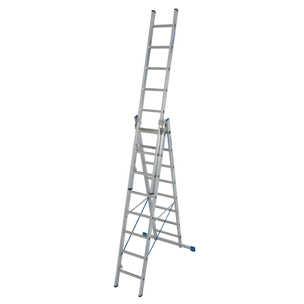 KRAUSE | Vielzweckleiter| 3-teilig| mit herausnehmbarem Leiterteil| 3 x 8 Sprossen.
