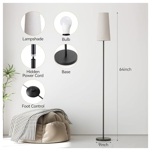 SUNMORY Adjustable Color Temperature Floor Lamp