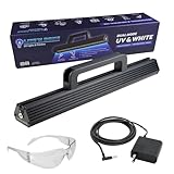 Lite N Done PRO UV Resin Curing Light, 385 nm UV-A with Bright White 6200K Inspection Mode - Made in USA - Higher Power & Wider Coverage for Furniture, Cabinets & Countertops - 120V