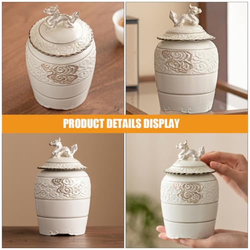 Contenedor de Té de Cerámica Tradicional con Cierre Hermético Premium 4