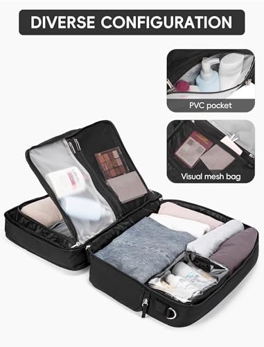 Image of CLUCI Weekender Travel Bag for Women Puffer Tote Bag Carry On Duffle Overnight Bags with Shoe Compartment