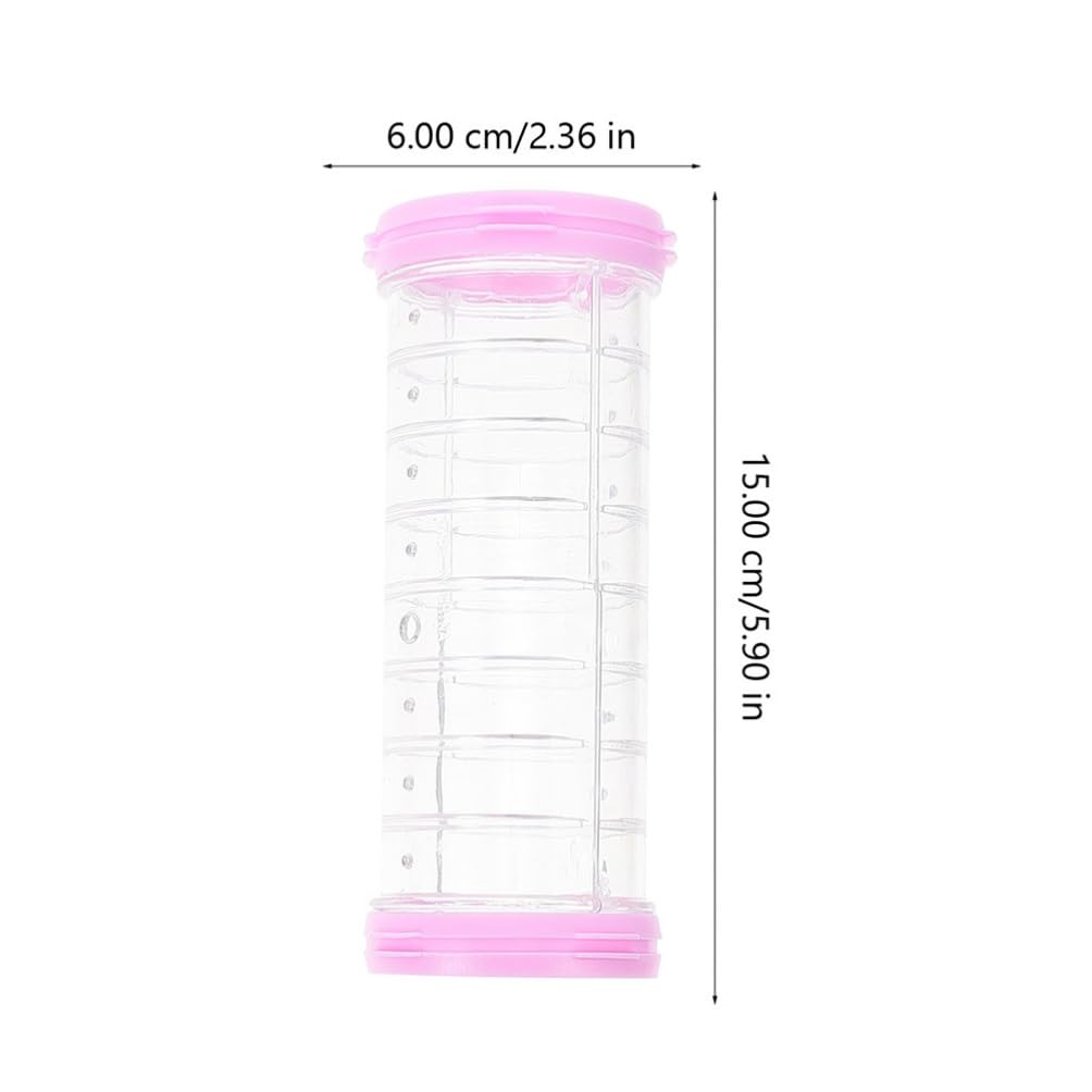 Toddmomy 16 Tubos para Jaula De Hámster Juego De Túneles De Bricolaje Transparente 5.90X2.36X2.36In Conectores Resistentes para Actividades De Hámster Interior Y Exterior