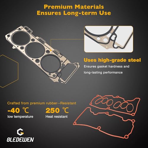 Image of Full MLS Headgasket Set with Engine Conversion Gasket Set, Compatible with 2001-11 Ford Mercury Mazda, 4.0L V6 Engine, Replace# FGS4036 HS26300PT CS9293