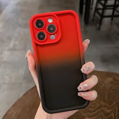Coque iPhone 15 Pro rouge et noir pour style urbain chic