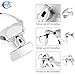 EUROXANTY®- Lupa con Luz LED con Cinco Lentes Intercambiables 1.0 x 1.5...
