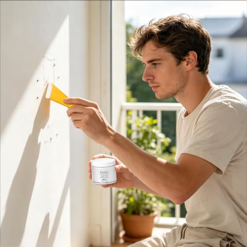 Masilla de pared blanca para renovar techos y salones familiares 2