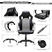 IntimaTe WM Heart Silla de Escritorio de Oficina de PU, Racing,Asiento Giratorio...