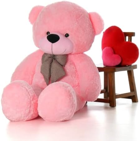 Niku Skin Friendly Ultra Soft 3 Feet Teddy Bear for Kids, Lovable Huggable Cute Soft Giant Teddy Bear for Girlfriends/Wife/Kids/Husband - (Pink, 85 cm)