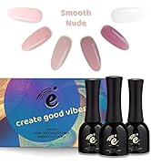 Eiiii Gel Nail Polish Kit Ultimate Smooth Nude Set 6 Pcs,DIY Manicure UV/LED Cured Home,Original ...
