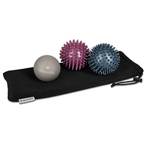 Igelball Set von Navaris – 3 Massagebälle für Fitness und Entspannung
