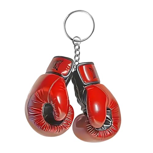 Llavero de guante de boxeo, adorno de guante de boxeo, decoración creativa de llaves, decoración de fiesta, dije de bolsa de acrílico para niños y adultos, Atributo único, Refer to description