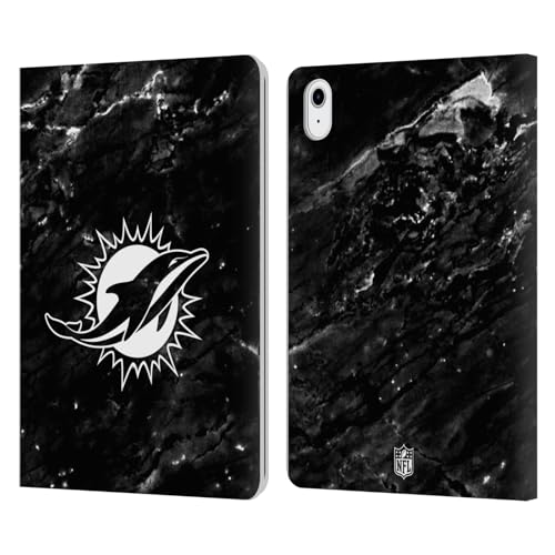 Carcasa de Cuero Premium NFL Miami Dolphins Mármol Exclusiva para iPad Air