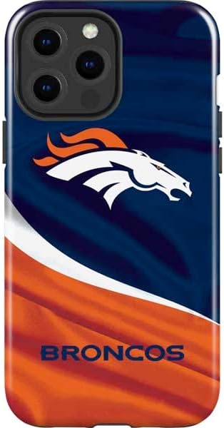 Skinit Impact Phone Case Compatible with iPhone 14 Pro Max - Officially Licensed NFL Denver Broncos Double Vision Design