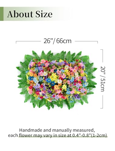 Headstone Flower Saddle Decorations: Spring Cemetery Flowers for Grave Easter Memorial Day - Colorful Artificial Wildflowers for Outdoors Tombstone Gravestone Decor image 3
