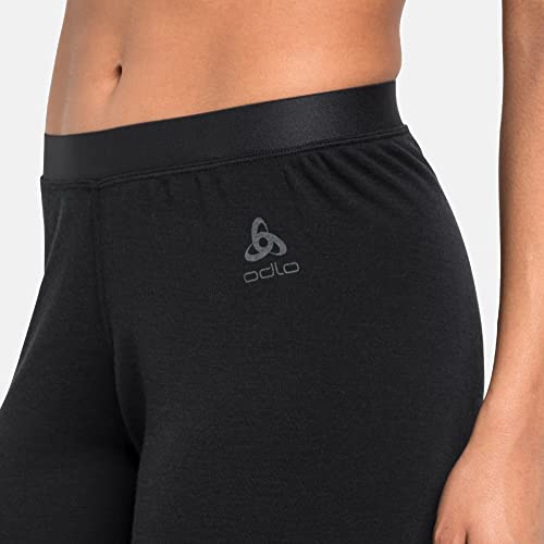 Odlo Women's Merino 260 Baselayer Pant, Black, Medium #TOP2
