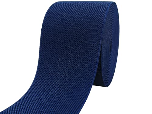 Opiniones y reviews de Merceria los 10 mejores. 45 JESEP YONG - Banda elástica de punto azul marino de 3 pulgadas, 5 yardas, tela de sarga de doble cara, elástico, resistente carrete elástico para coser pantalones, cintura,...