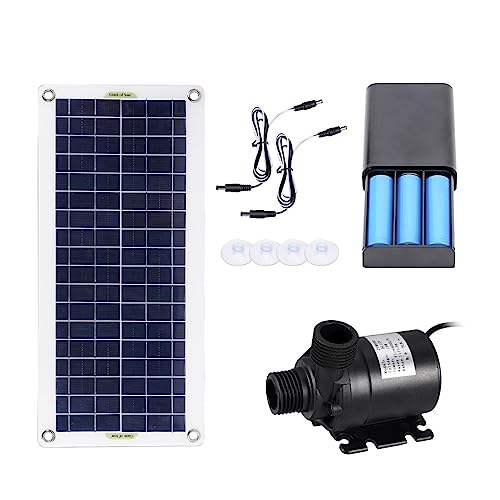 Qiilu Pompe à Eau Solaire 10W Panneau Solaire En Silicium