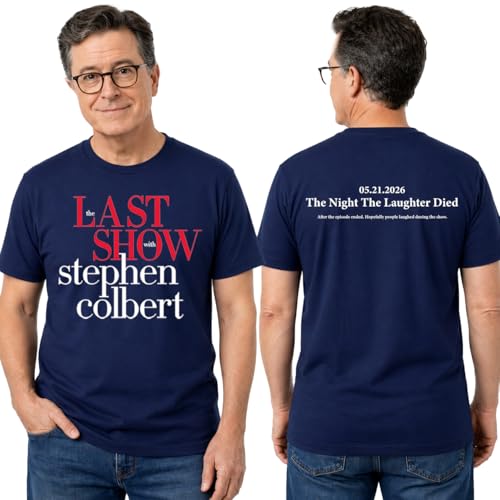The Last Show with Stephen Colbert T-Shirt Steven Colbert Last Show Shirt Multicolor