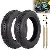 ZANGOMB 2-Pack 3.00-10 Tubeless Tire Front or Rear Scooter Tires