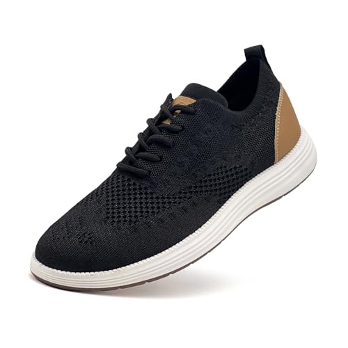 Men's Casual Dress Sneakers Oxfords Lace-Up Mesh Breathable