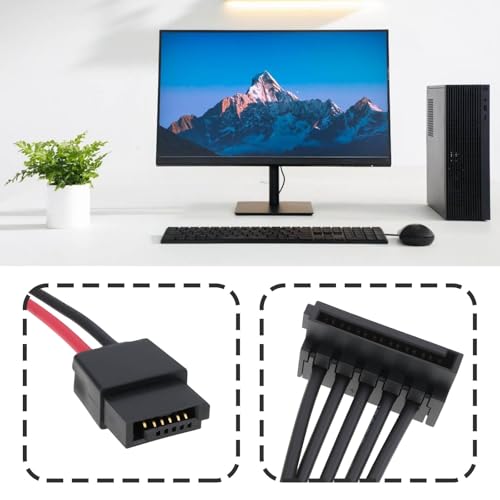 Cable de alimentación SATA 6 pines para escritorio 2pcs miniatura 2