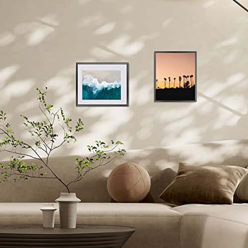 Antnest 2 Pack 5X7 Black Picture Frame, Photo Frames For Wall Or Tabletop Display And Wall Mounting, Aluminum Pictures Photo Frame Great For Weddings, Graduations, Events, Home Decoration, Office #TOP6