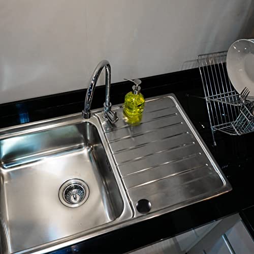 OSALADI Sink Hole Plug Cover Kitchen Sink Hole Cover Black Kitchen Accessories and Tidy Splash, 6X5.2CM - Image 4