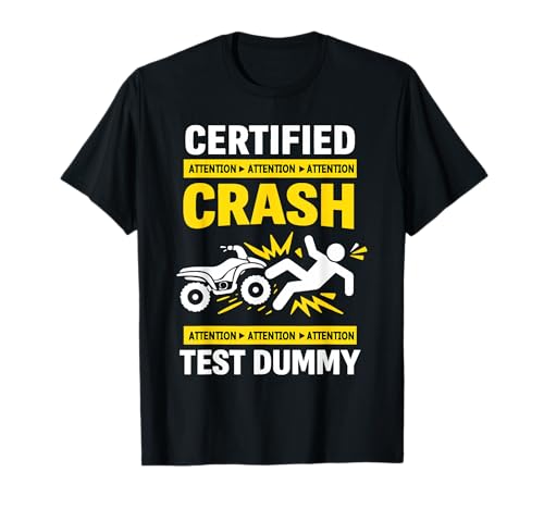 Quad 4 Wheeler Crash Accident Humor ATV T-Shirt