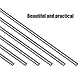 Glarks 6Pcs 3mm x 300mm Stainless Steel Straight Solid Metal Round Rod Lathe Bar Stock for DIY RC Model Car, RC Helicopter Airplane, Model Ship (3mmx300)