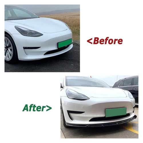 Spoiler avant réglable pour Tesla Model 3 lèvre diffuseur de pare-chocs