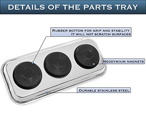 EHOMEA2Z Magnetic Dish Tool Parts Tray Socket Screw Holder (14"x6") by EHOMEA2Z - Image 2