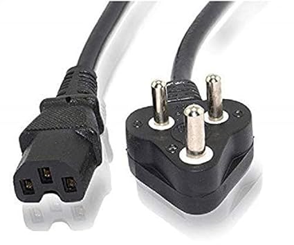 JGD Products Computer Power Cable Cord for Desktops PC and Printers/Monitor Smps Power Cable Iec Mains Power Cable (Black) (3M- Black)