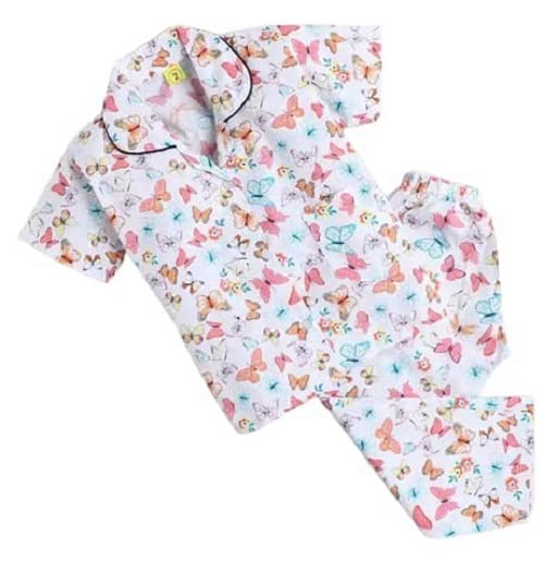 Image of Little Swag Alphabets Cartoon Printed Unisex Cotten Pyjama Night Suit Set for Kids, Girls and Boys Wear