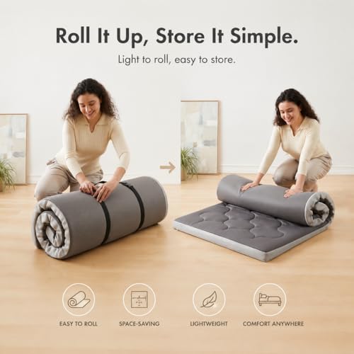 Image of 3 inch Thick Memory Foam Camping Mattress,Breathable Cover,76x38x3