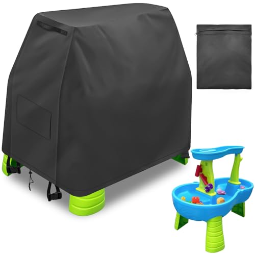Infowush Kids Water Table Cover For Step 2 Rain Showers Splash Pond Water Table, Outdoor Play Toys Cover for water table for toddlers 1-3, Waterproof Dust Proof Water Table Accessories-Cover only（E）