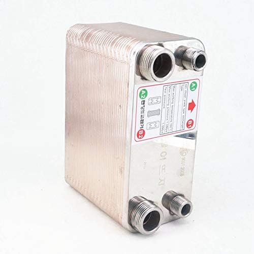 Sorekarain 38 Plates Wort Chiller Cooler Heat Exchanger SUS 304 Stainless Steel Home Brew Beer Wine Making
