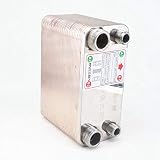 Sorekarain 38 Plates Wort Chiller Cooler Heat Exchanger SUS 304 Stainless Steel Home Brew Beer Wine