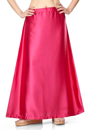 Image of Madhu Fashion Women's Satin Saree Petticoat Saree Underskirt