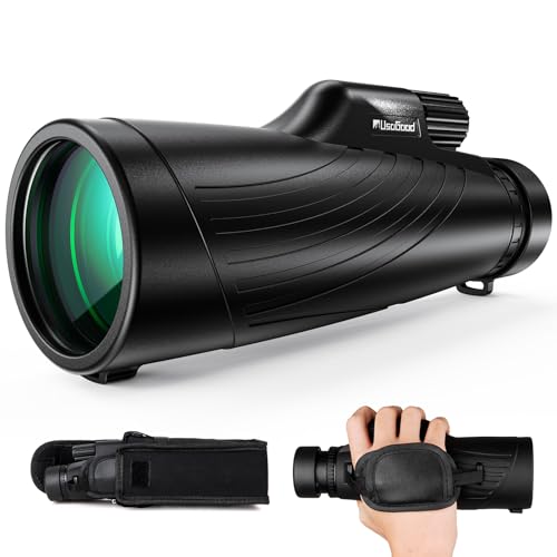 usogood 12X56 Telescopio Monocular con Prismas BAK4 y Lentes FMC, Monoculars Liviano, Monocular Portátil para Observación de Aves, Caza, Viajes, Conciertos y Deportes al Aire Libre