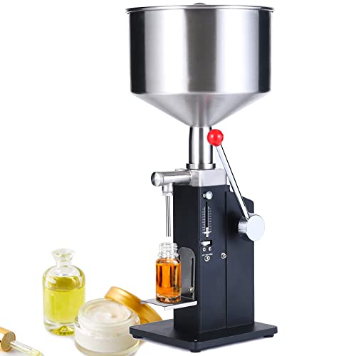 SUSEMSE Abfüllmaschine manuell mit Skala 5 bis 50ml, paste Flüssigkeitsabfüllmaschine flaschenfüller Flaschenabfüllmaschine für Kosmetikcreme Lipgloss A03-SS Cover