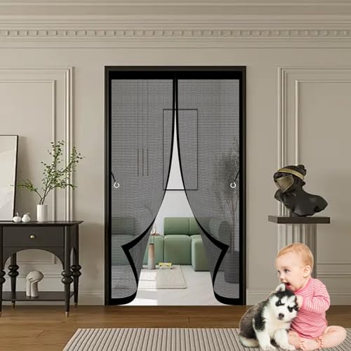 Moustiquaire aimantée porte 103x200 contre les insectes avec maille fine - 2