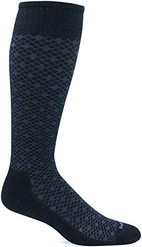 Sockwell Men's Featherweight Moderate Graduated Compression Sock, Black Multi - L/Xl #TOP17