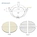 Tmozyar Multi-Level Cooking Grates with Ceramic Heat Deflectors System Kit for Large Big Green Egg, BGE Kamado Joe Classic, Coyote The Asado Cooker, Pit Boss，Char-Griller Akorn Charcoal Grill