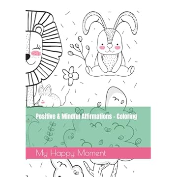Capa do livro Positive & Mindful Affirmations - Coloring (Portuguese Edition)