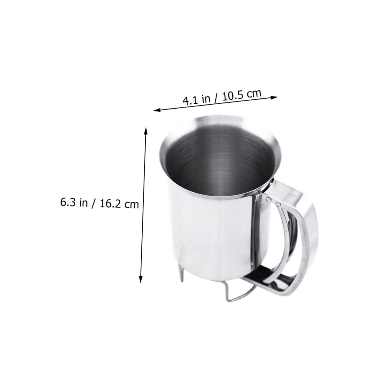 Separatore di Pasta in Acciaio Inossidabile Imbuto per Dolci e Pancake Strumento da Cucina per Dosare Impasti