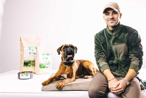 RAW Nature Trockenfutter JUNIOR mit Huhn 5kg, kaltgepresstes Hundefutter, Getreidefrei, 100% Muskelfleisch, hoher Fleischanteil, ohne künstliche Zusätze, für alle Rassen und Sensible Hunde geeignet