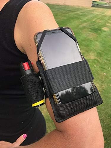 Miniatura 2 de Unknown Funda de spray de pimienta, brazalete para spray de pimienta y teléfono celular (brazo mediano a grande, longitud ajustable de 16 pulgadas)