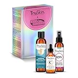 TruSkin x Kylie Skincare Gift Set – With Vitamin C Face Serum 1 fl oz, Soothing Cleansing Milk 4.2 fl oz, and Rose Water Spray for Face 4 fl oz – Exclusive Skincare Set by Kylie Cantrall