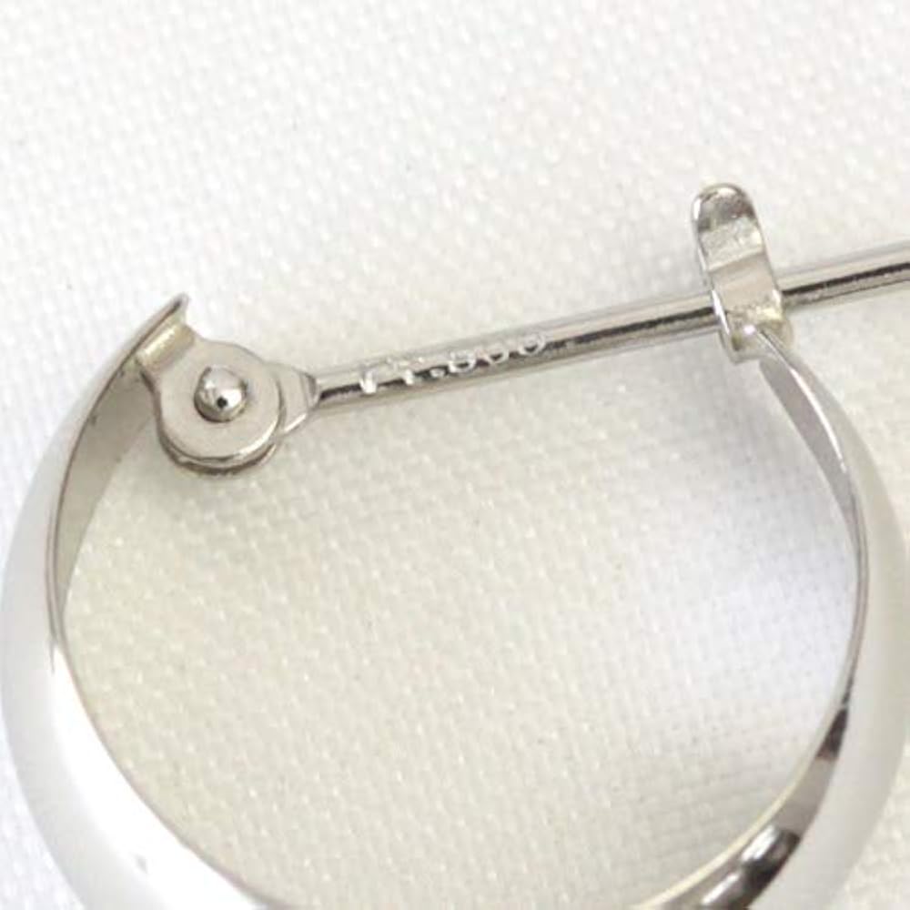 Amazon | 【ジュエリーエクセレンテ】プラチナ フープピアス 5mm
